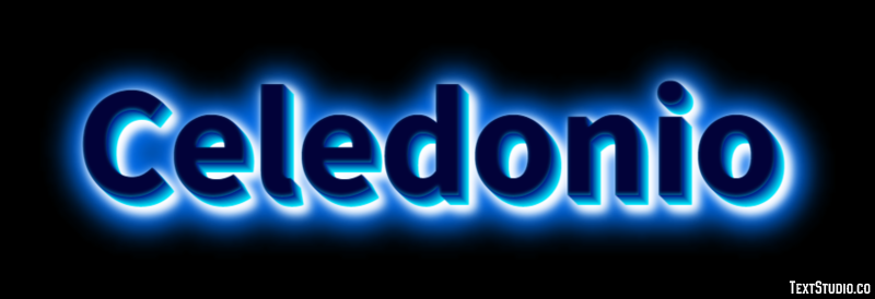 Celedonio Tekst Effect