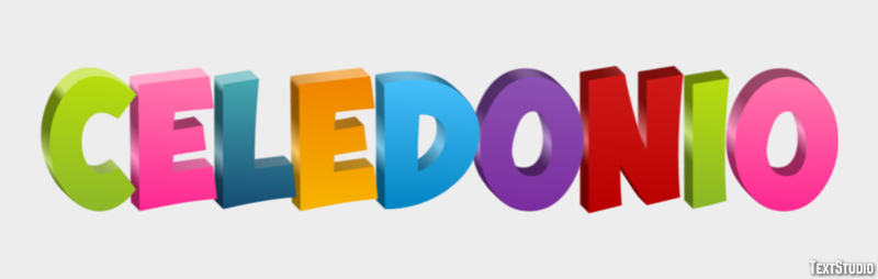 Celedonio Efecto de Texto