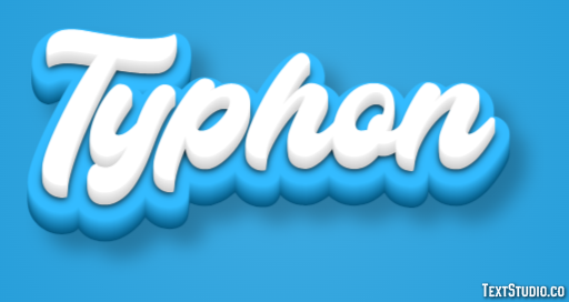 Typhon Efecto de Texto