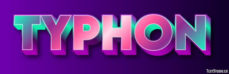 Typhon Efecto de Texto
