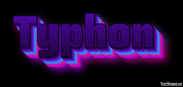Typhon Efecto de Texto