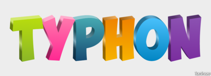 Typhon Efecto de Texto