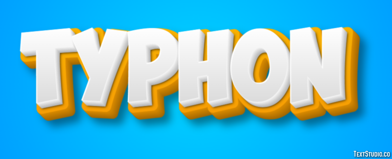 Typhon Efecto de Texto