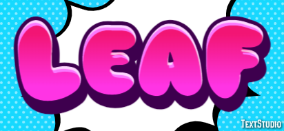 Leaf Text effect