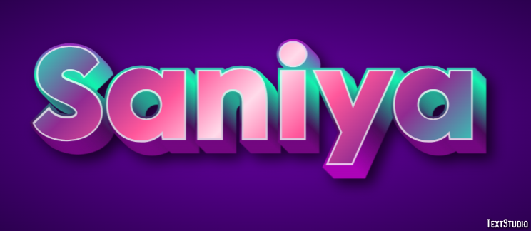 Saniya Text Effect