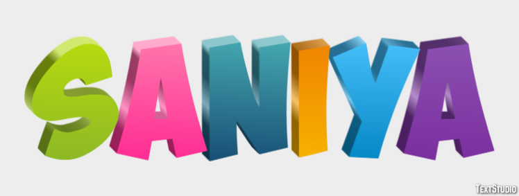 Saniya Text Effect