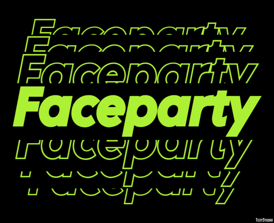 Faceparty Metin Efekti