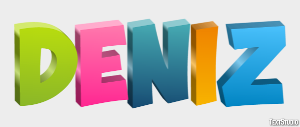 Deniz Text Effect