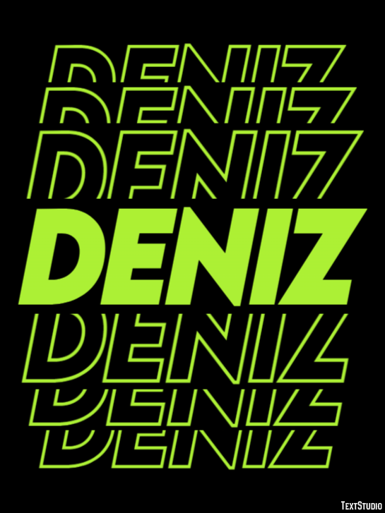 Deniz Text effect
