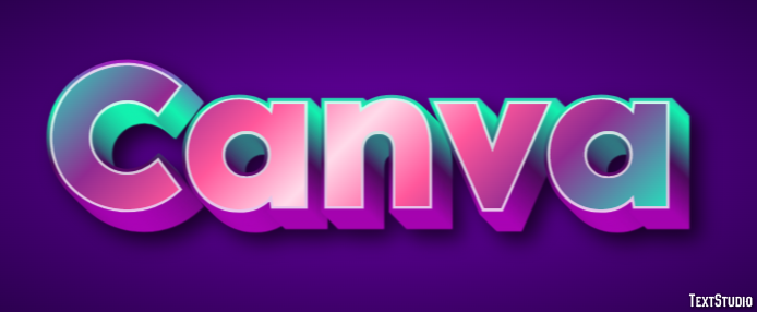 Canva Effet de texte