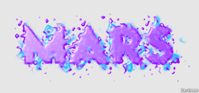 Mars Effet de texte