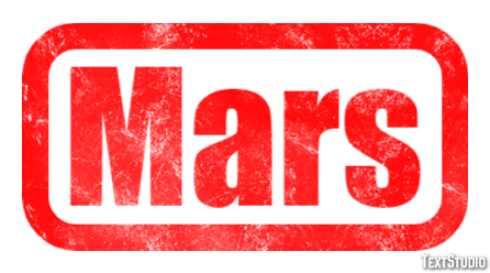 Mars Effet de texte