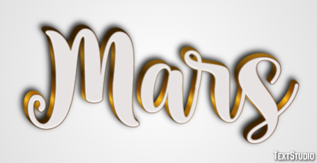 Mars Effet de texte