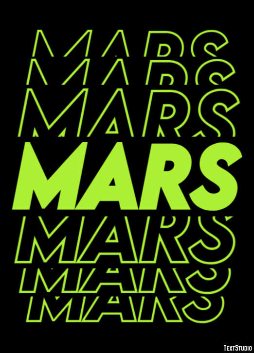 Mars Effet de texte