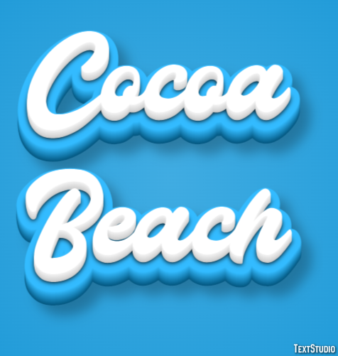 Cocoa Beach Tekst Effect