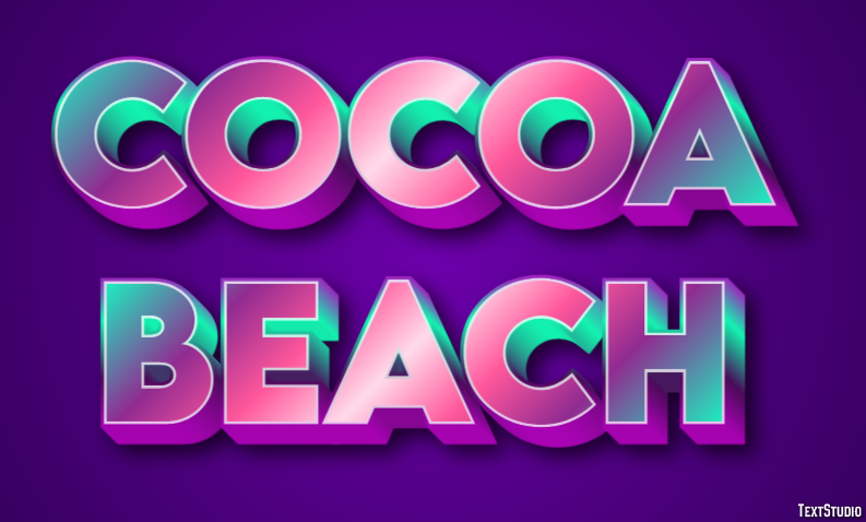Cocoa Beach Efekt tekstowy