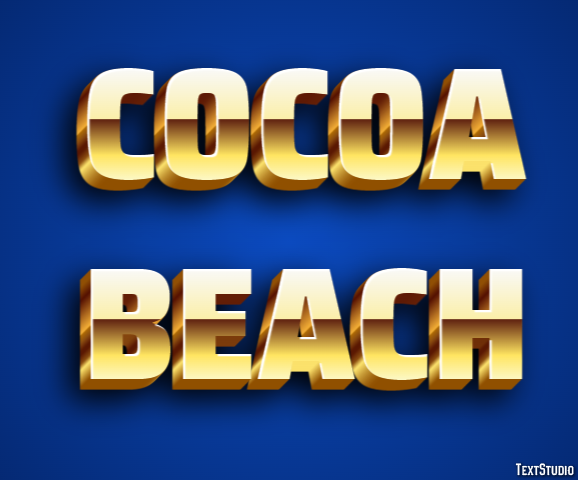 Cocoa Beach Efekt tekstowy