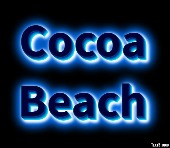 Cocoa Beach Efekt tekstowy