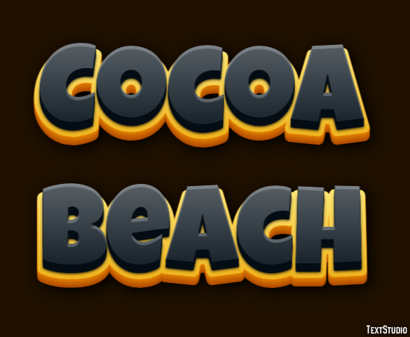 Cocoa Beach Efekt tekstowy