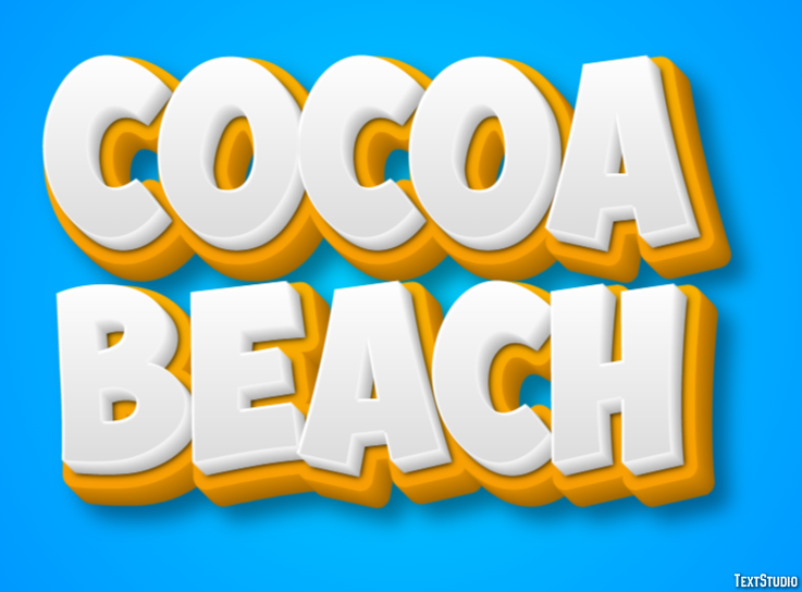 Cocoa Beach Efekt tekstowy