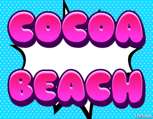 Cocoa Beach Efekt tekstowy