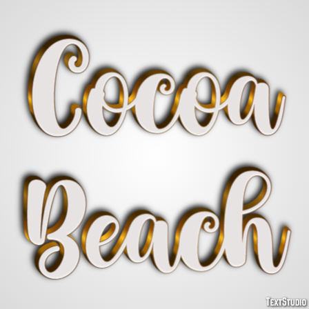 Cocoa Beach Efekt tekstowy