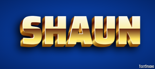 Shaun Text effect