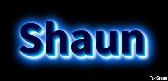 Shaun Efeito de texto