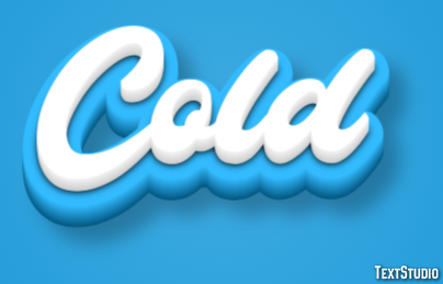 Cold Efeito de texto