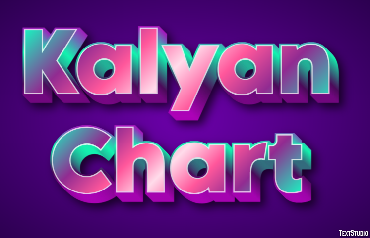 Kalyan Chart Efeito de texto