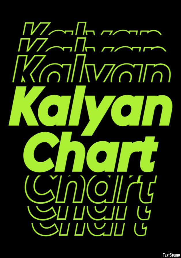 Kalyan Chart Efeito de texto