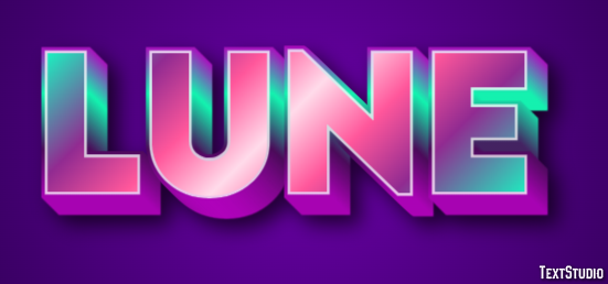 Lune Effet de texte