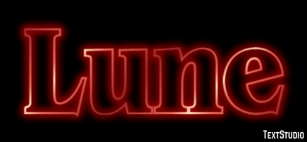Lune Effet de texte