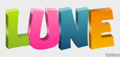 Lune Effet de Texte