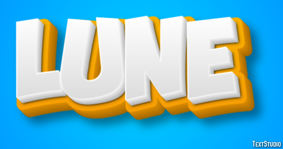 Lune Effet de texte