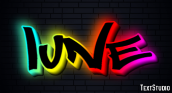 Lune Effet de texte