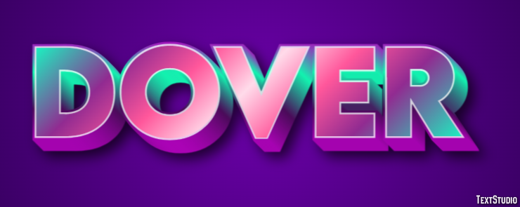 Dover Efeito de texto