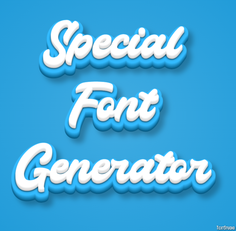 Special Font Generator Efekt tekstowy