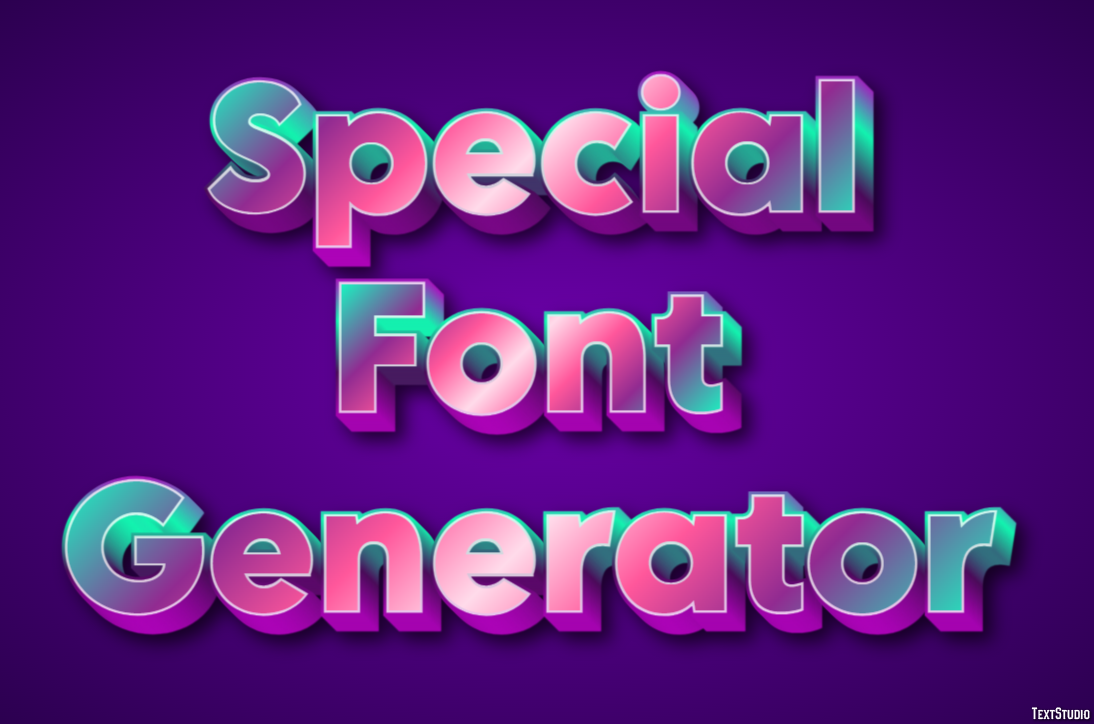Special Font Generator Efekt tekstowy