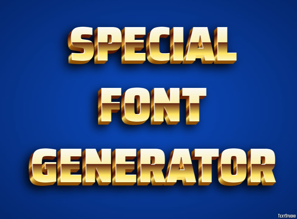 Special Font Generator Efekt tekstowy