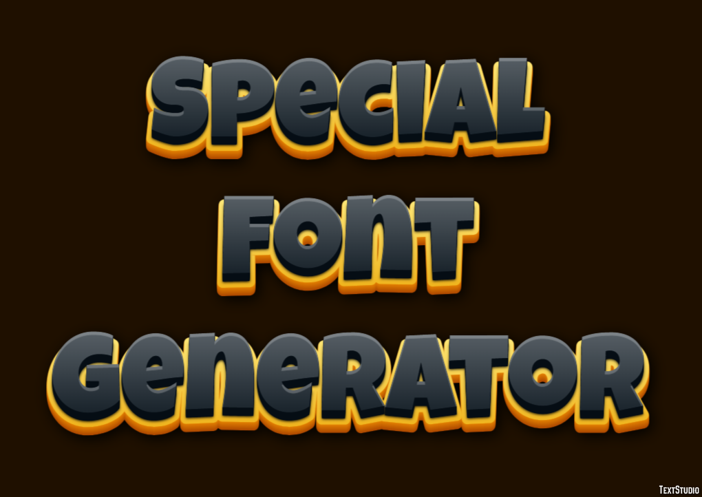 Special Font Generator Efekt tekstowy