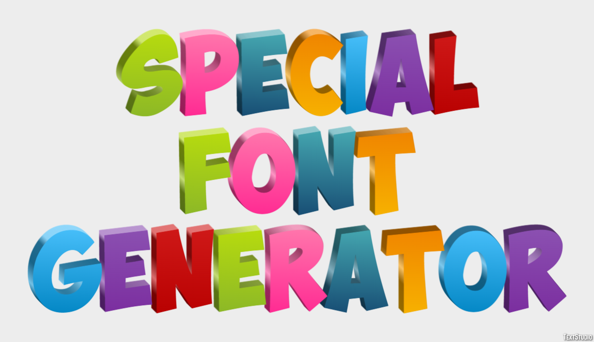 Special Font Generator Efekt tekstowy