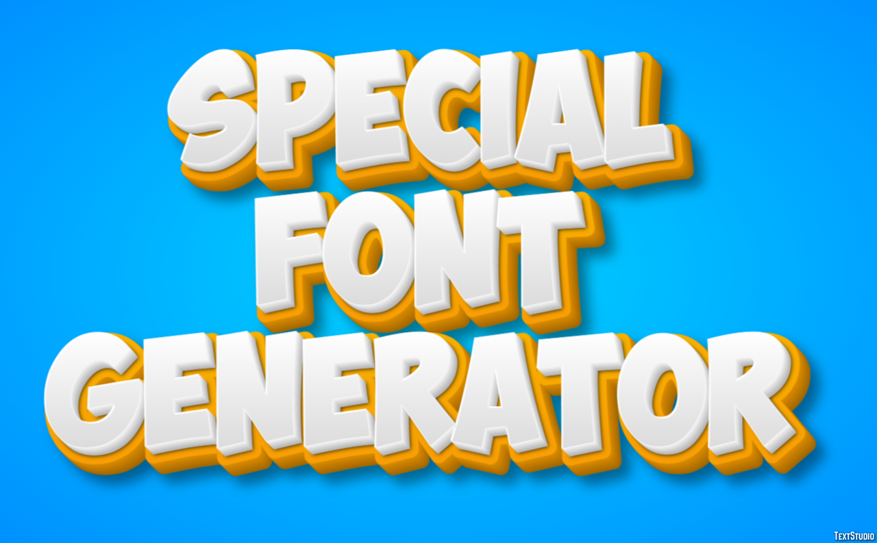 Special Font Generator Efekt tekstowy