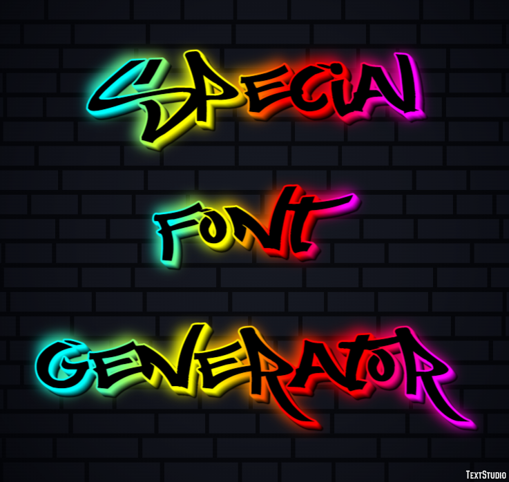 Special Font Generator Efekt tekstowy