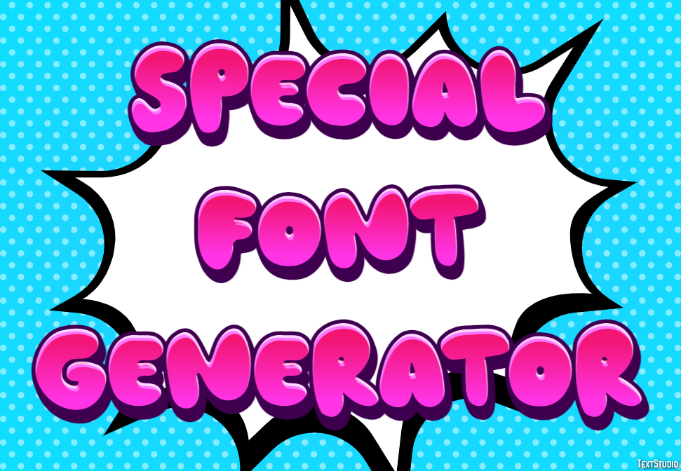 Special Font Generator Efekt tekstowy