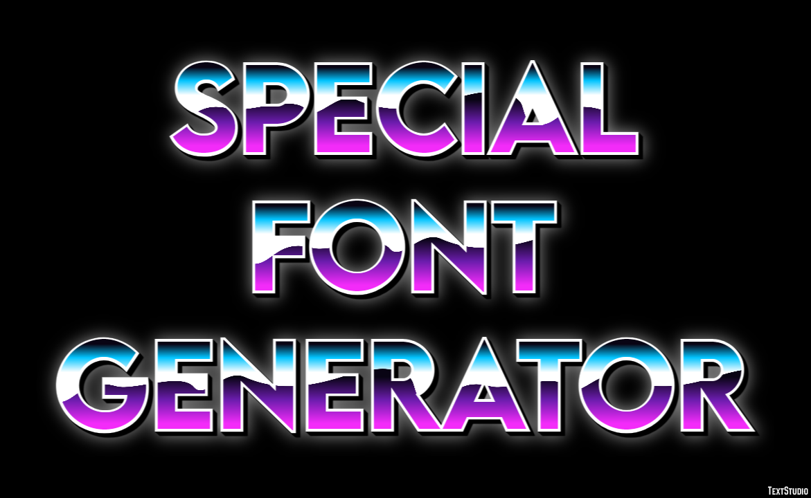 Special Font Generator Efekt tekstowy