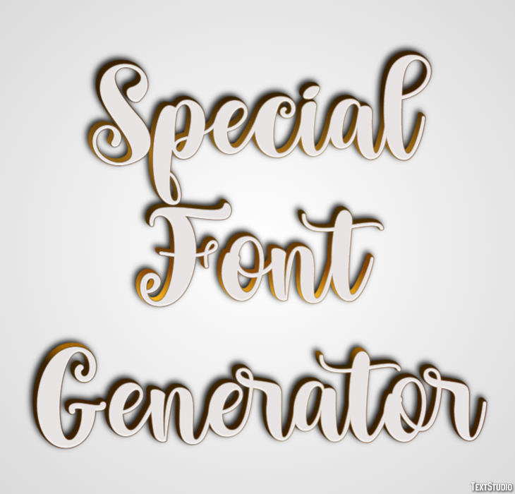 Special Font Generator Efekt tekstowy