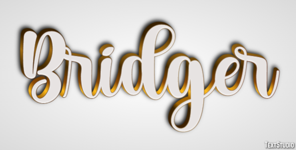 Bridger Efeito de texto