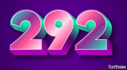 292 Эффект текста