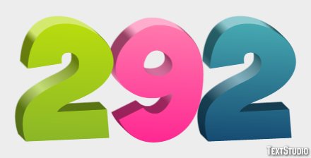 292 Эффект текста